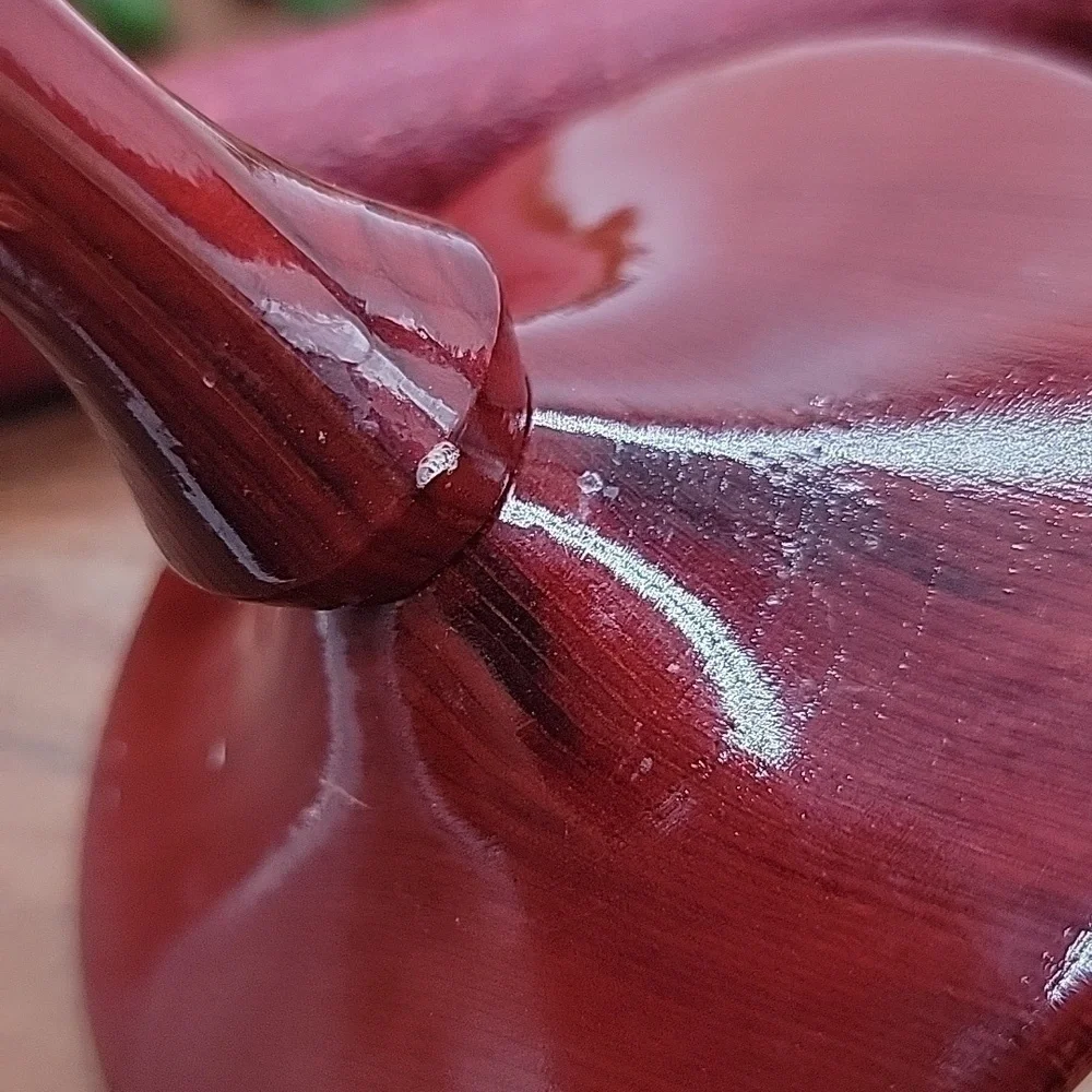 Mid-Century Atomic Redwood Candlestick Holders
